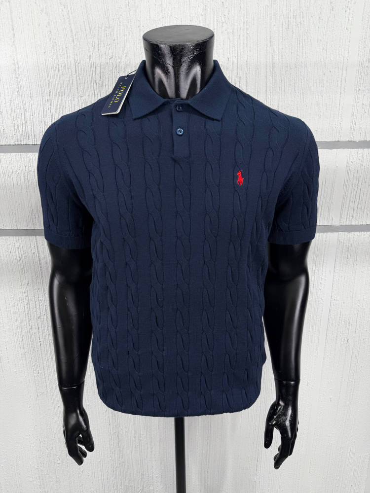 POLO RALPH LAUREN POLO YAKA %100 PAMUK TRİKO SAÇ ÖRGÜLÜ NAKIŞ LOGO ORJ SERİES