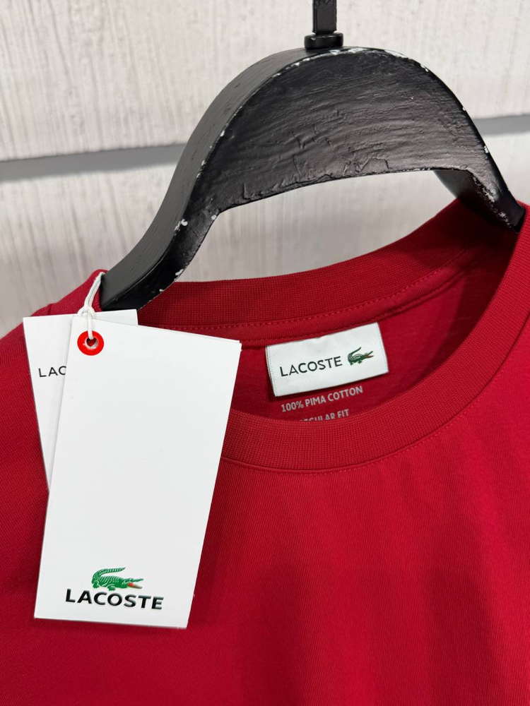 LACOSTE BASİC TİMSAH NAKIŞLI TSHIRT PIMA COTTON KUMAŞ ORJ SERİES