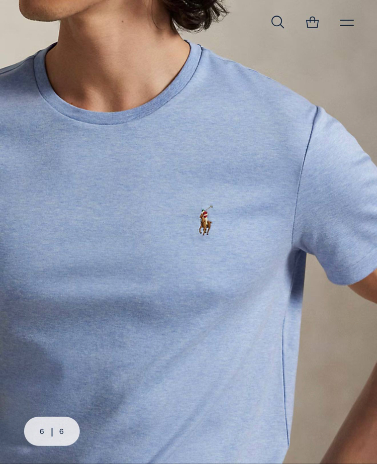 POLO RALPH LAUREN PAMUK PİMA KUMAŞ TSHIRT İMZA MİDİLLİ NAKIŞ ORJ SERİES