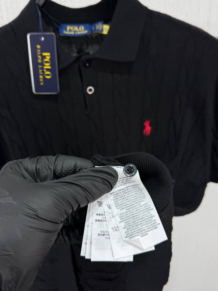 POLO RALPH LAUREN POLO YAKA %100 PAMUK TRİKO SAÇ ÖRGÜLÜ NAKIŞ LOGO ORJ SERİES 