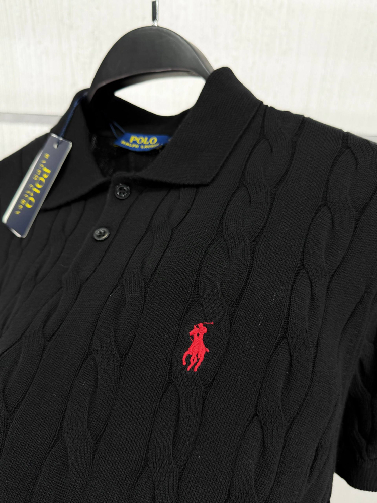 POLO RALPH LAUREN POLO YAKA %100 PAMUK TRİKO SAÇ ÖRGÜLÜ NAKIŞ LOGO ORJ SERİES 
