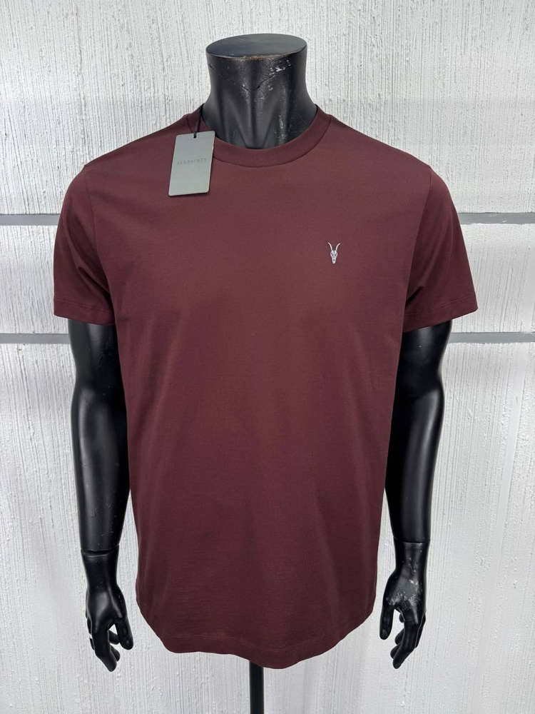 ALLSAINT NAKIŞ LOGOLU TSHIRT PAMUK PIMA KUMAŞ REGULAR FIT