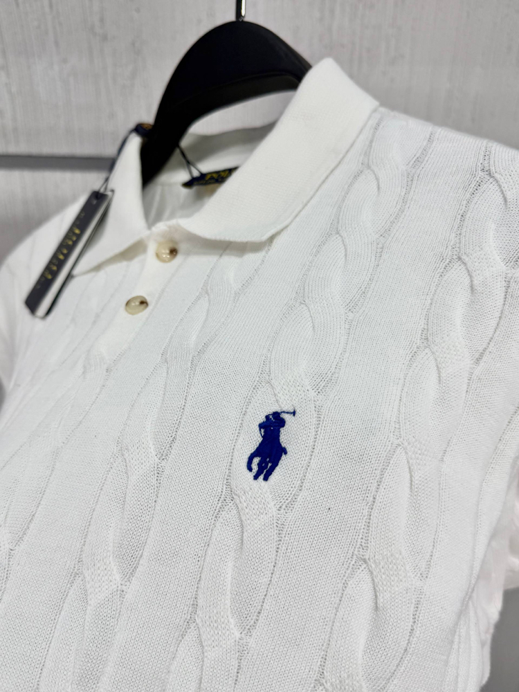 POLO RALPH LAUREN POLO YAKA %100 PAMUK TRİKO SAÇ ÖRGÜLÜ NAKIŞ LOGO ORJ SERİES
