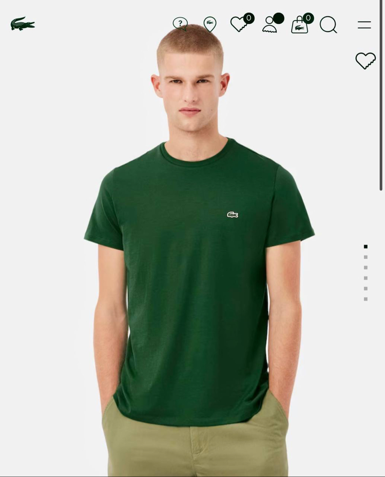 LACOSTE BASİC TİMSAH NAKIŞLI TSHIRT PIMA COTTON KUMAŞ ORJ SERİES