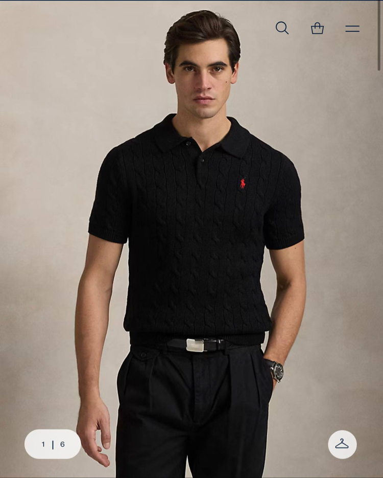 POLO RALPH LAUREN POLO YAKA %100 PAMUK TRİKO SAÇ ÖRGÜLÜ NAKIŞ LOGO ORJ SERİES 