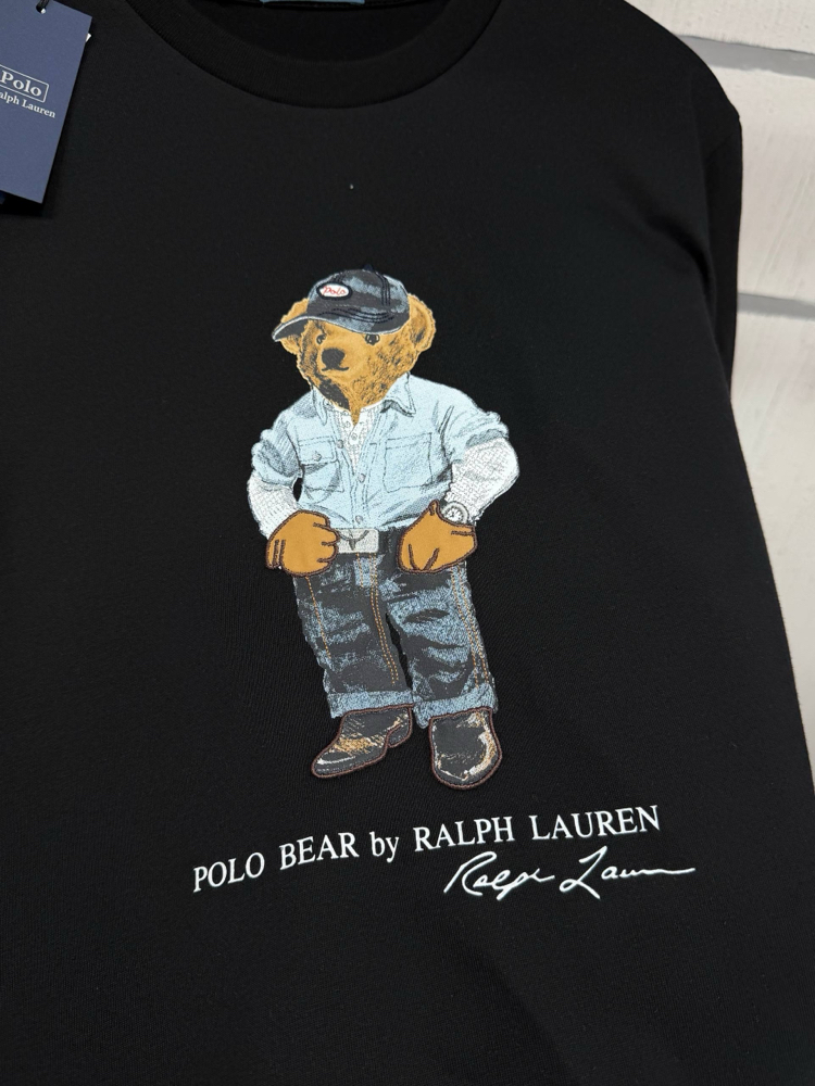 POLO RALPHLAUREN BEAR BASKILI TİŞÖRT