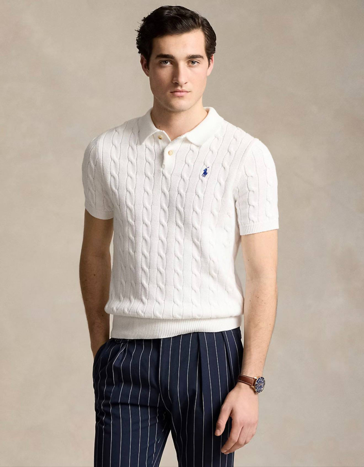 POLO RALPH LAUREN POLO YAKA %100 PAMUK TRİKO SAÇ ÖRGÜLÜ NAKIŞ LOGO ORJ SERİES