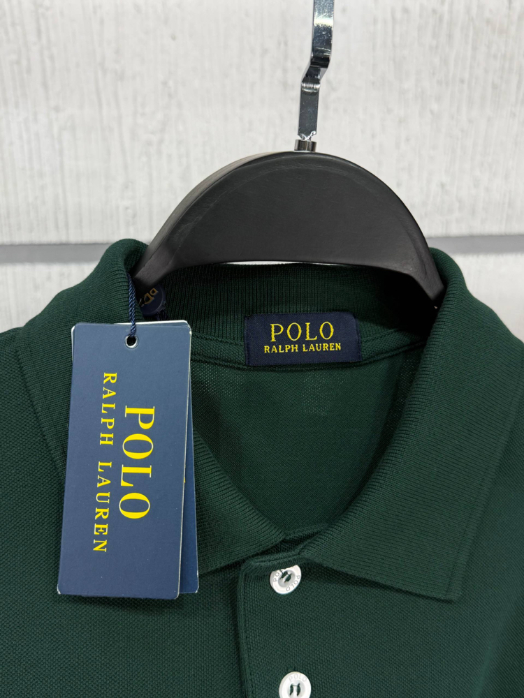 POLO RALPH LAUREN MİDİLLİ İMZA NAKIŞ PİKE PAMUK KUMAŞ YANLAR YIRTMAÇLI ORJ SERİES
