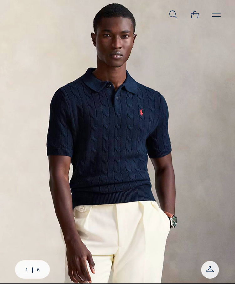 POLO RALPH LAUREN POLO YAKA %100 PAMUK TRİKO SAÇ ÖRGÜLÜ NAKIŞ LOGO ORJ SERİES