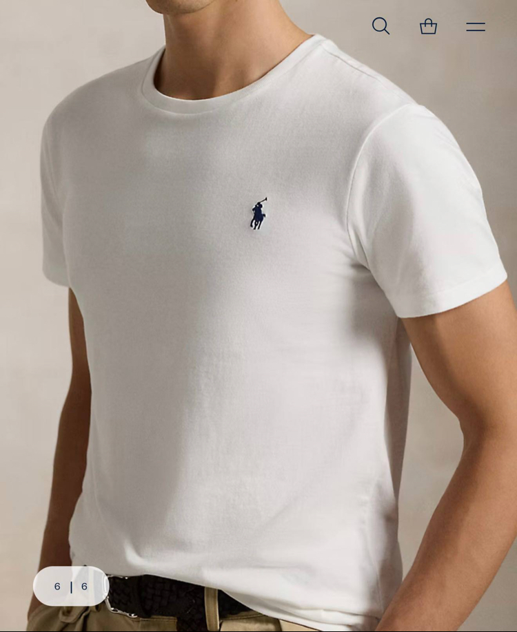 POLO RALPH LAUREN MİDİLLİ NAKIŞ TSHIRT PIMA COTTON KUMAŞ ORJ SERİES