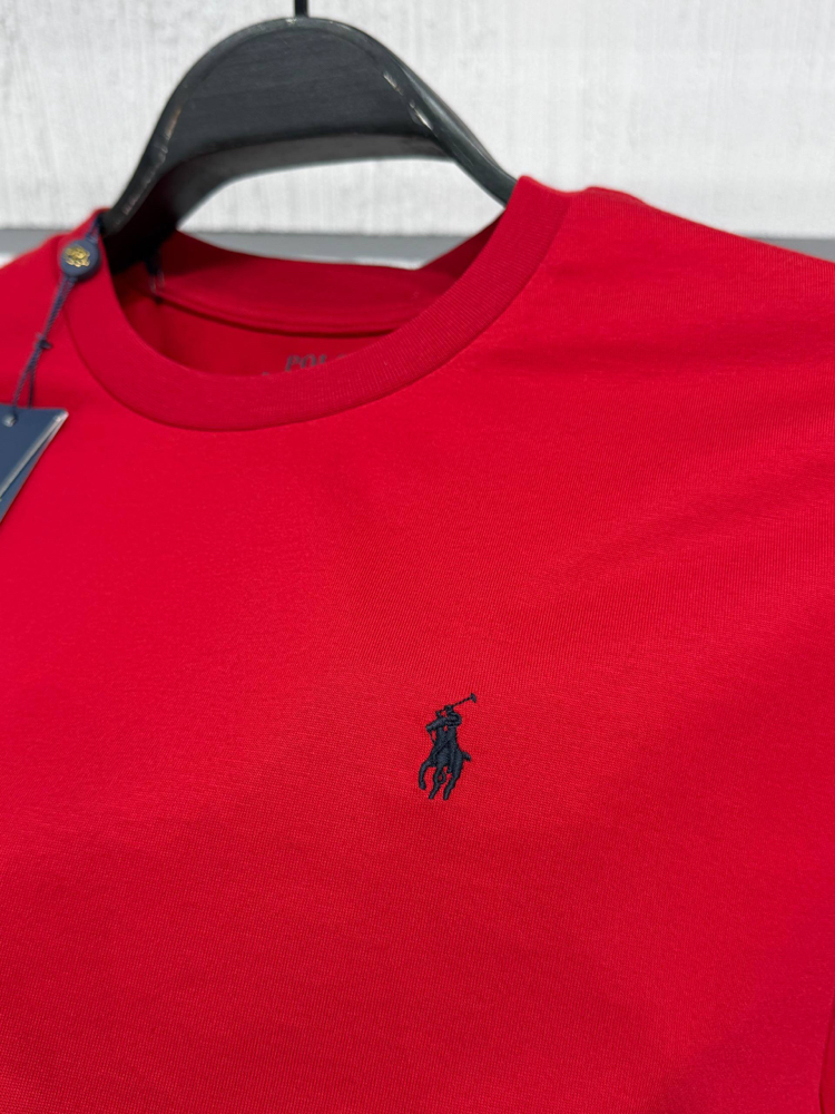 POLO RALPH LAUREN MİDİLLİ NAKIŞ TSHIRT PIMA COTTON KUMAŞ ORJ SERİES