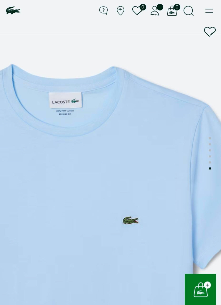 LACOSTE BASİC TİMSAH NAKIŞLI TSHIRT PIMA COTTON KUMAŞ ORJ SERİES