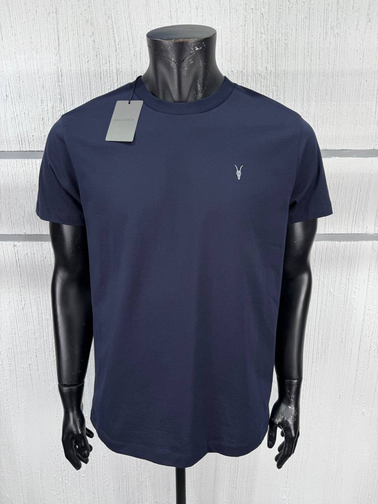 ALLSAINT NAKIŞ LOGOLU TSHIRT PAMUK PIMA  KUMAŞ REGULAR FIT