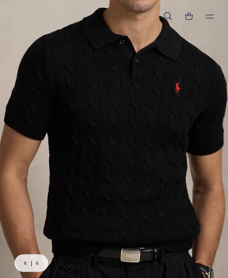 POLO RALPH LAUREN POLO YAKA %100 PAMUK TRİKO SAÇ ÖRGÜLÜ NAKIŞ LOGO ORJ SERİES 