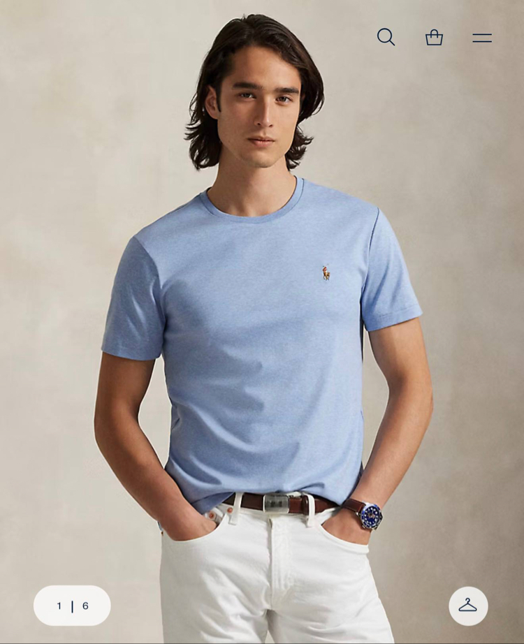 POLO RALPH LAUREN PAMUK PİMA KUMAŞ TSHIRT İMZA MİDİLLİ NAKIŞ ORJ SERİES