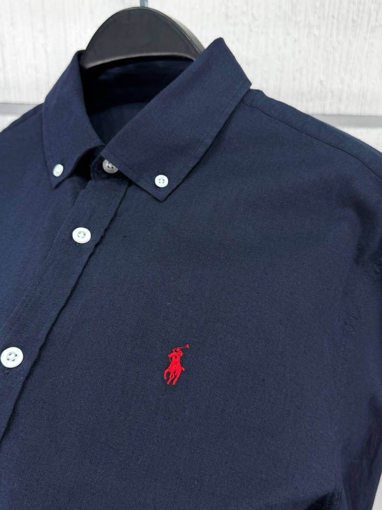 POLO RALPH LAUREN KETEN GÖMLEK İMZA MİDİLLİ NAKIŞ ORJ SERİES
