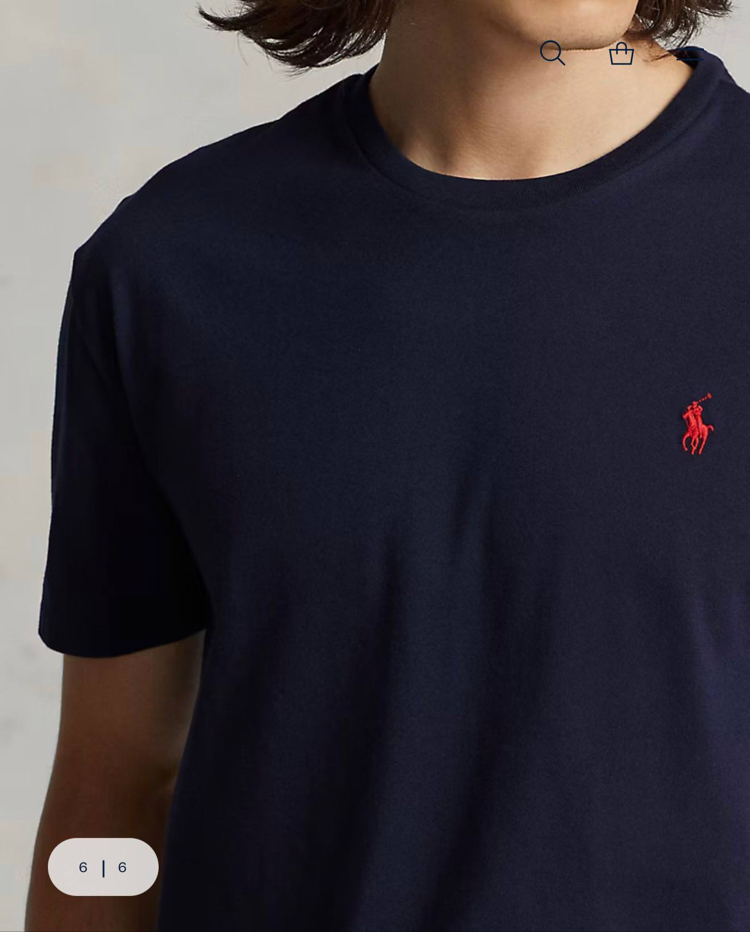 POLO RALPH LAUREN MİDİLLİ NAKIŞ TSHIRT PIMA COTTON KUMAŞ ORJ SERİES