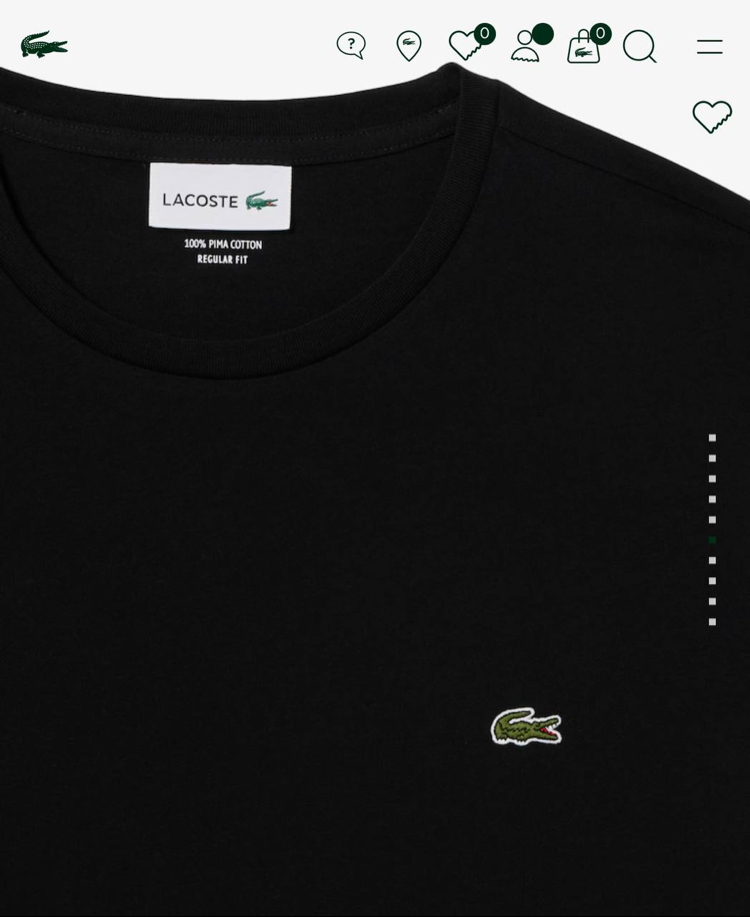 LACOSTE BASİC TİMSAH NAKIŞLI TSHIRT PIMA COTTON KUMAŞ ORJ SERİES