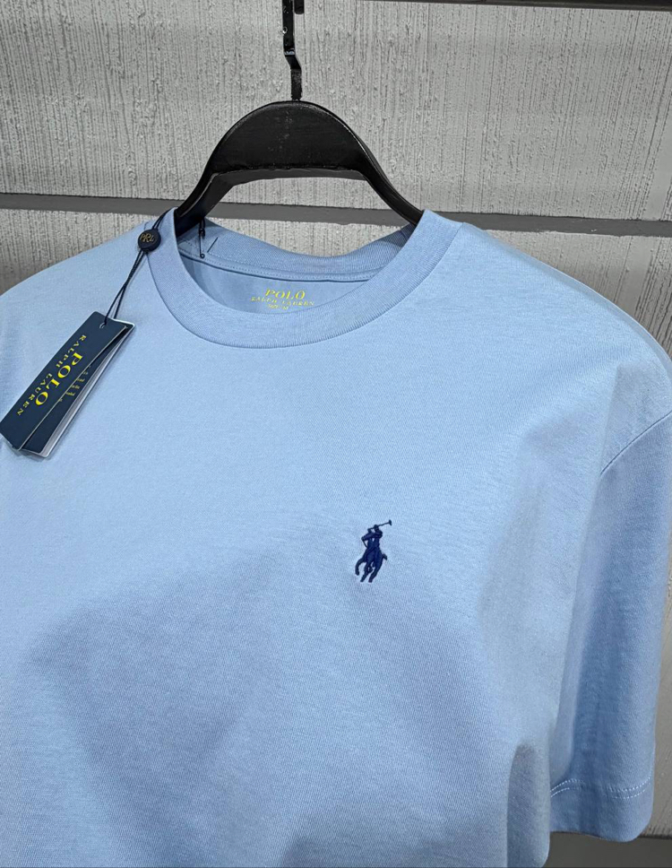 POLO RALPH LAUREN MİDİLLİ NAKIŞ TSHIRT PIMA COTTON KUMAŞ ORJ SERİES