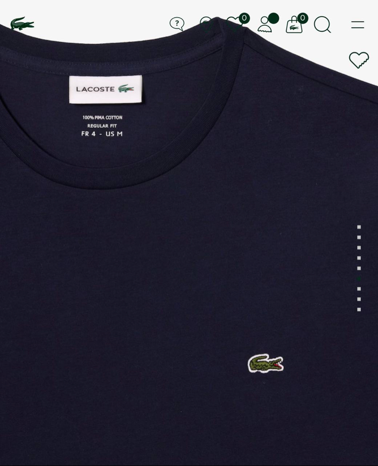 LACOSTE BASİC TİMSAH NAKIŞLI TSHIRT PIMA COTTON KUMAŞ ORJ SERİES