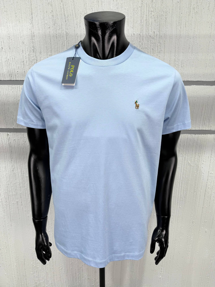 POLO RALPH LAUREN PAMUK PİMA KUMAŞ TSHIRT İMZA MİDİLLİ NAKIŞ ORJ SERİES
