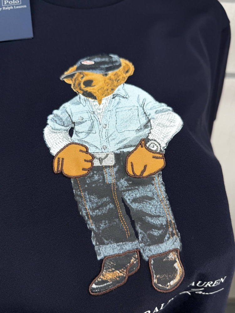 POLO RALPHLAUREN BEAR BASKILI TİŞÖRT