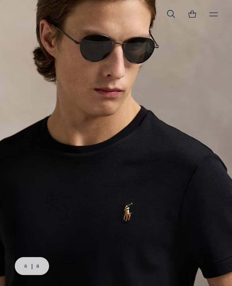 POLO RALPH LAUREN PAMUK PİMA KUMAŞ TSHIRT İMZA MİDİLLİ NAKIŞ ORJ SERİES