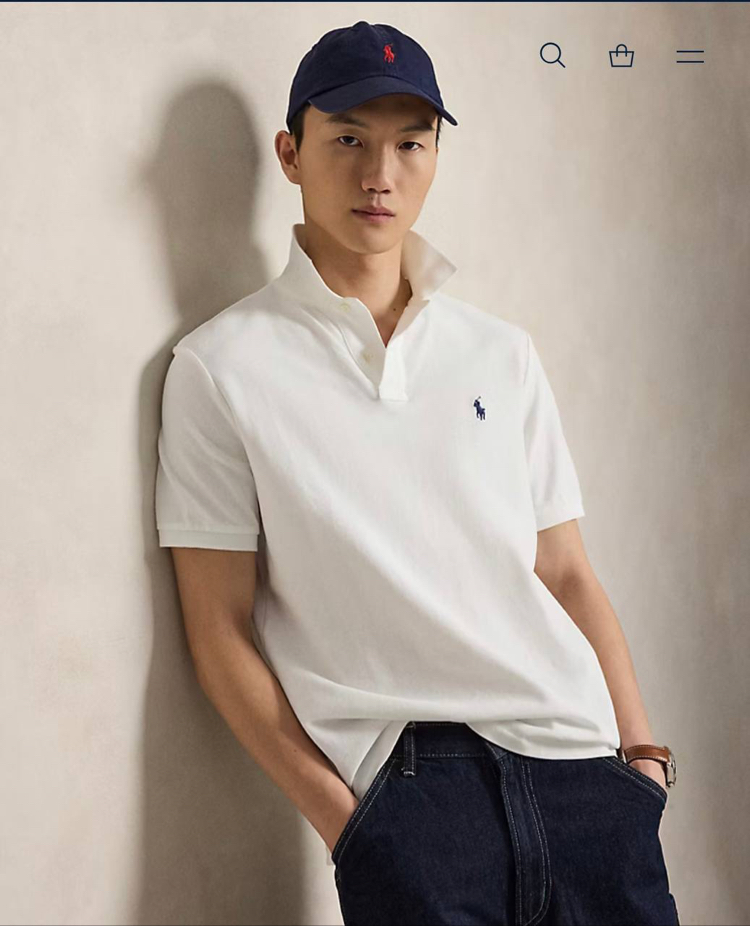 POLO RALPH LAUREN PAMUK PİKE KUMAŞ POLO YAKA T-TSHIRT ORJ SERİES