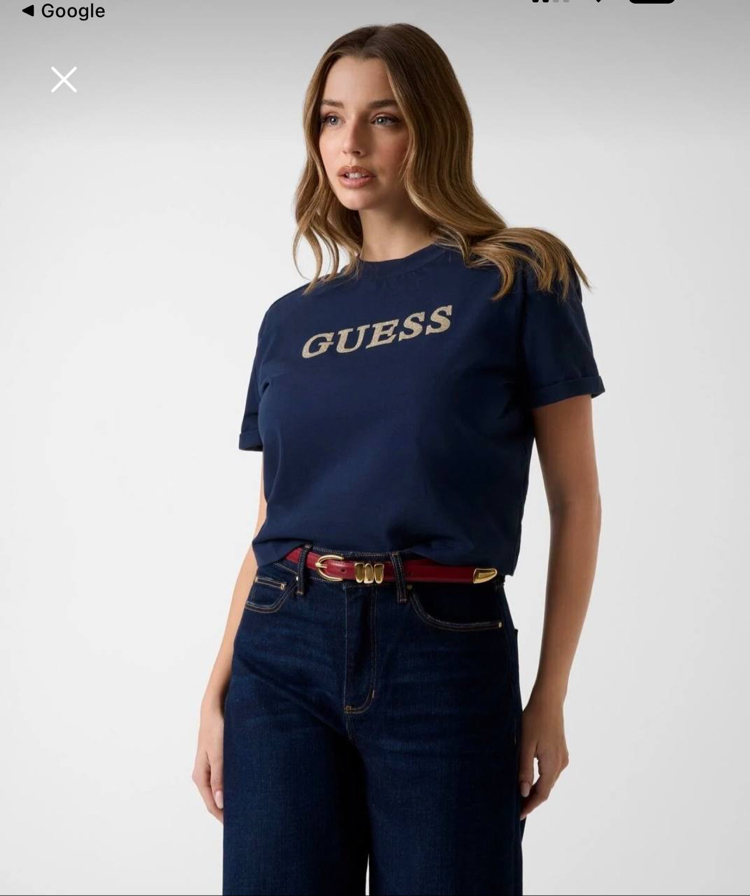 GUESS GOLD DÜĞME DETAYLI TSHIRT