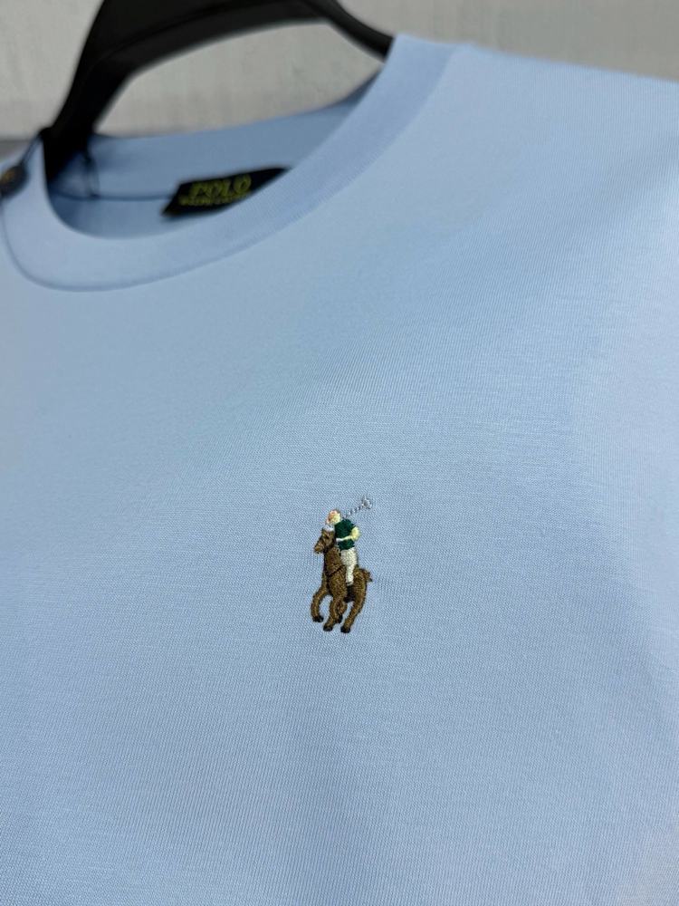 POLO RALPH LAUREN PAMUK PİMA KUMAŞ TSHIRT İMZA MİDİLLİ NAKIŞ ORJ SERİES
