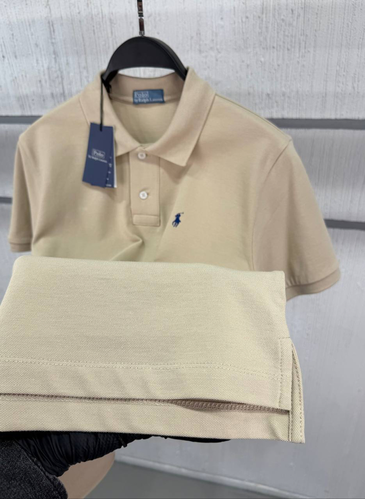 POLO RALPH LAUREN PAMUK PİKE KUMAŞ POLO YAKA T-TSHIRT ORJ SERİES