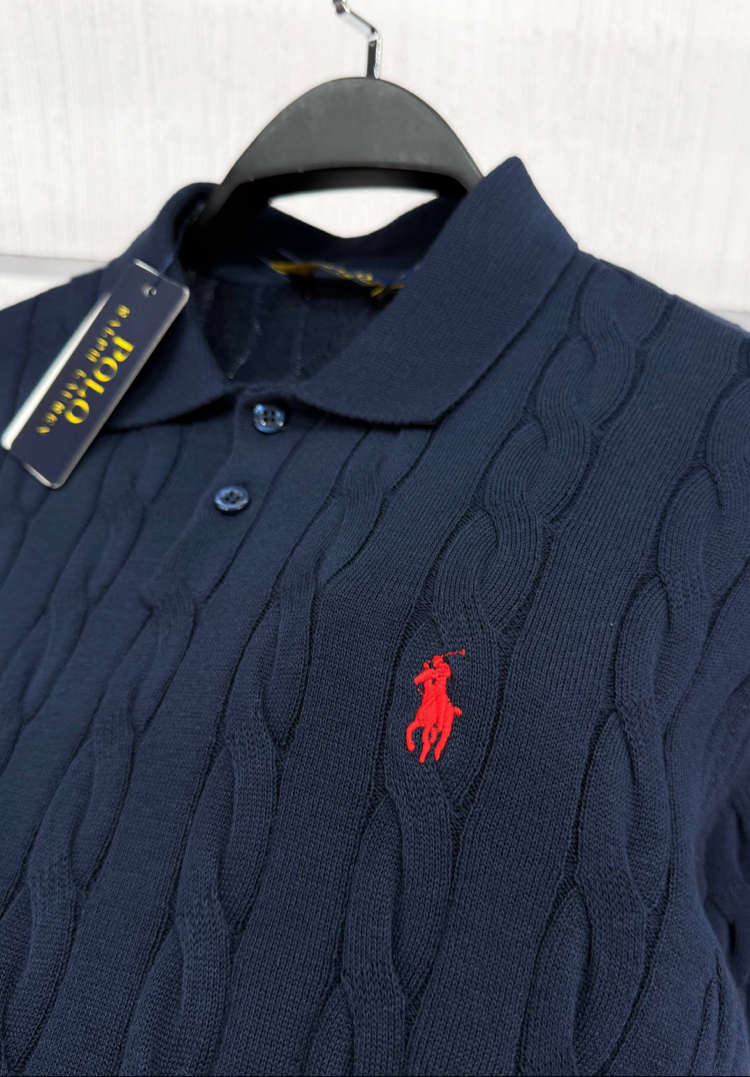 POLO RALPH LAUREN POLO YAKA %100 PAMUK TRİKO SAÇ ÖRGÜLÜ NAKIŞ LOGO ORJ SERİES