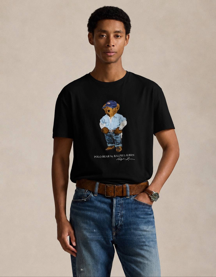 POLO RALPHLAUREN BEAR BASKILI TİŞÖRT