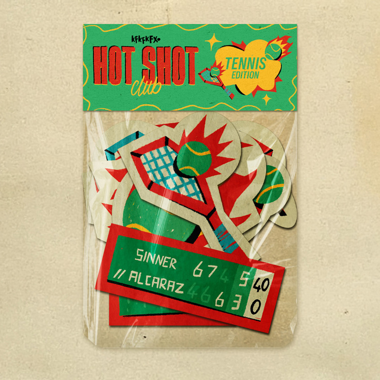 Hot Shot - Tennis Sticker Pack
