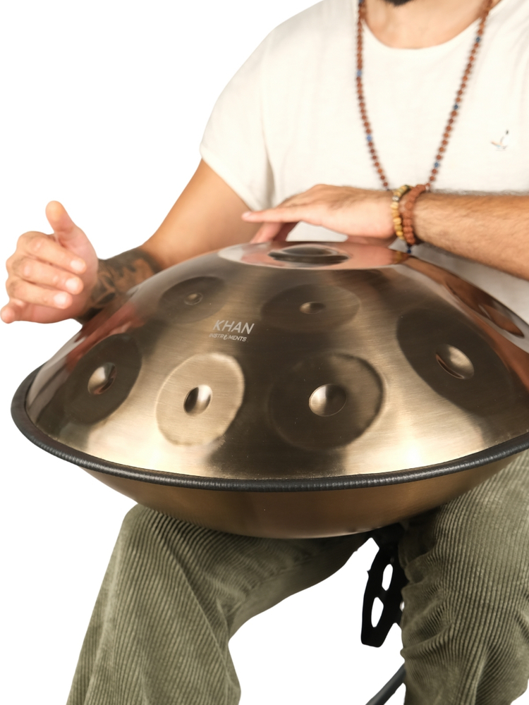 Mutant Handpan - 12 Notalı - Re minor - Paslanmaz çelik, Titanyum karışımı)