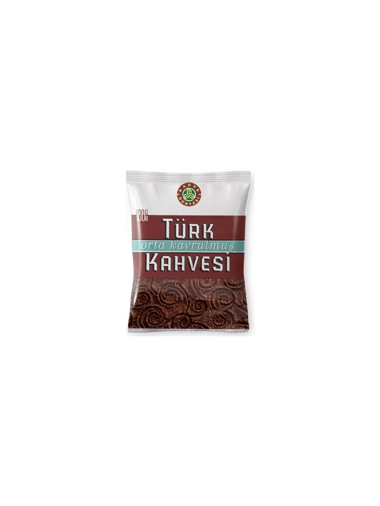 KAHVE DÜNYASI ORTA KAVRULMUŞ TÜRK KAHVESİ 100 GR