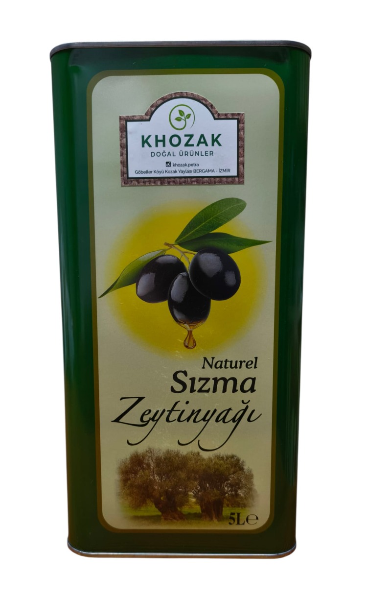 Khozak Naturel Soğuk Sıkım Sızma Zeytinyağı 5 LT.