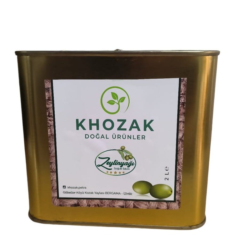 Khozak Naturel Soğuk Sıkım Sızma Zeytinyağı 2 LT.
