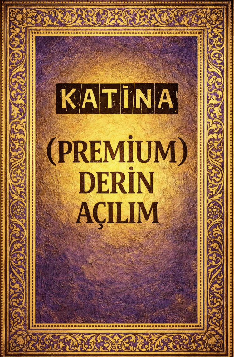 KATİNA (PREMİUM) DERİN AÇILIM (Ruhsal Detay Analizi) 
