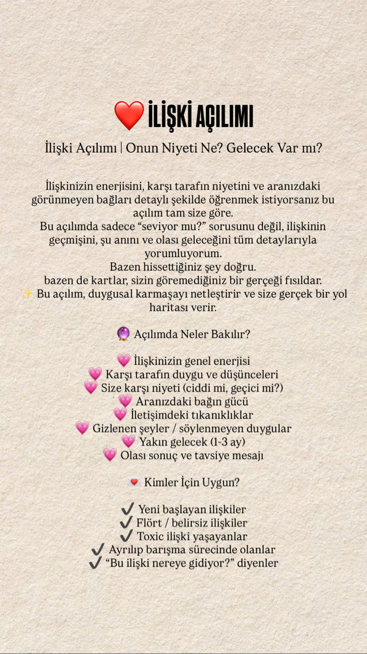 İLİŞKİ AÇILIMI (Duygular + Süreç + Sonuç)