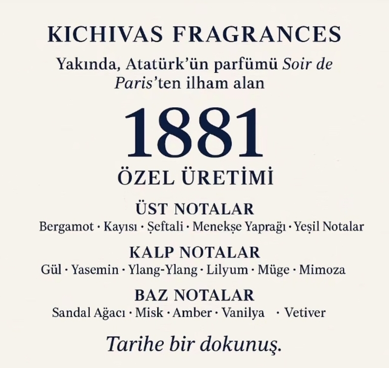Soir de Paris ATATÜRK'ÜN PARFÜMÜ