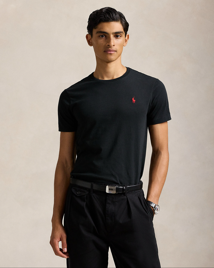 PRL Cotton Basic T-Shirt Black