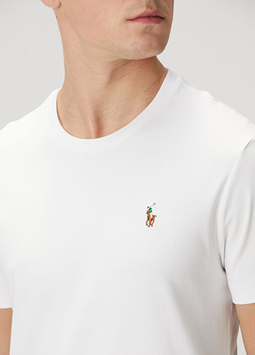 PRL Embrodied Basic T-Shirt White