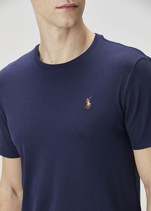 PRL Embrodied Basic T-Shirt Navy Blue