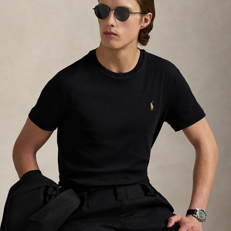 PRL Cotton T-Shirt Black