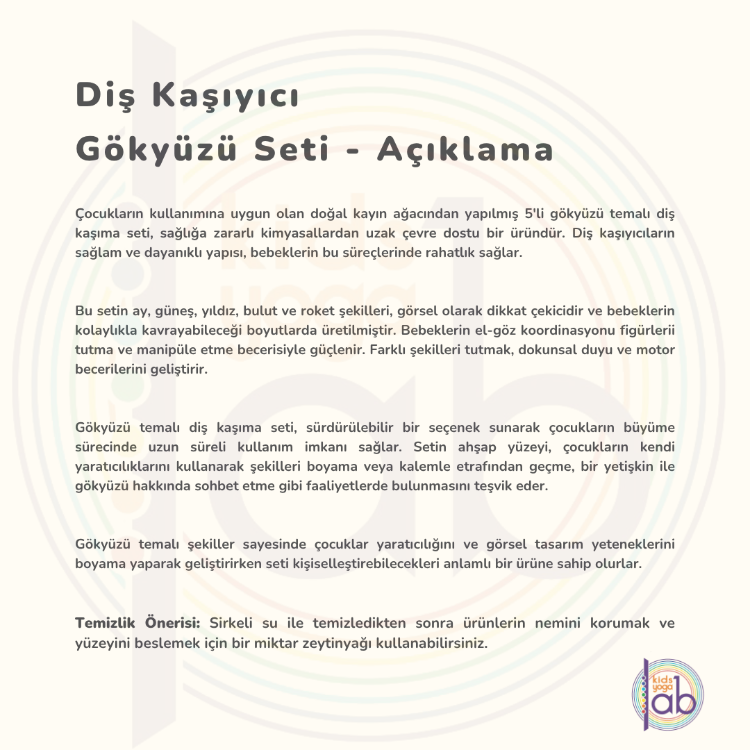 Diş Kaşıyıcı Gökyüzü Seti