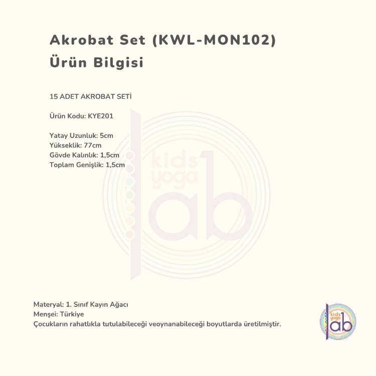 Ahşap Akrobat Set