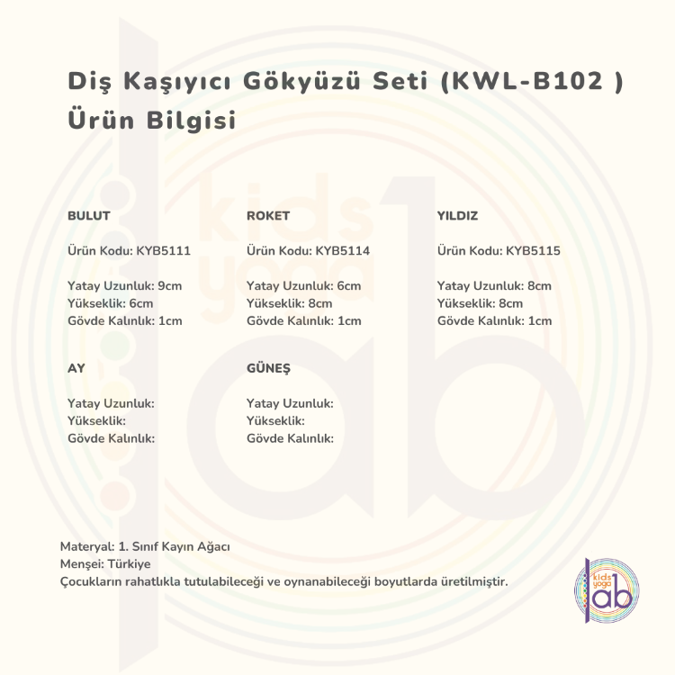 Diş Kaşıyıcı Gökyüzü Seti