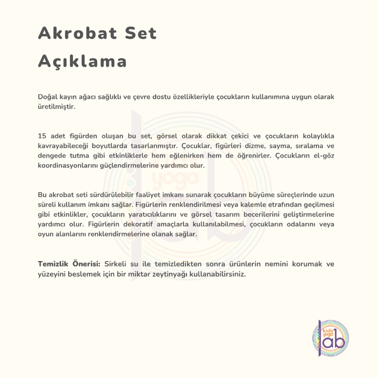 Ahşap Akrobat Set