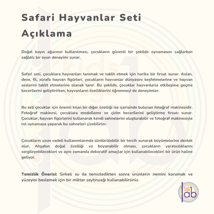 Safari Hayvanlar Seti